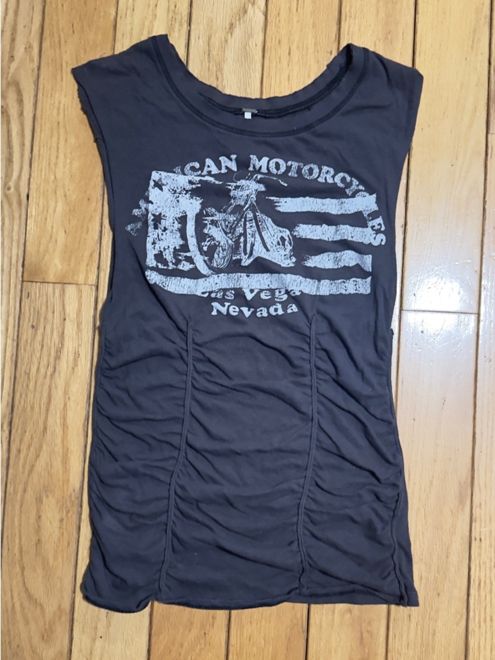 Free People Charcoal Graphic Tank